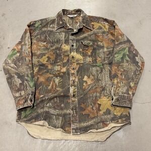 Vintage 90s camo Realtree button up flannel